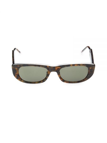 Овальные солнцезащитные очки Thom Browne, Tortoise