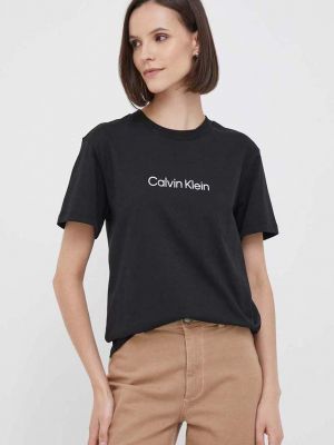 Koszulka bawełniana Calvin Klein czarna