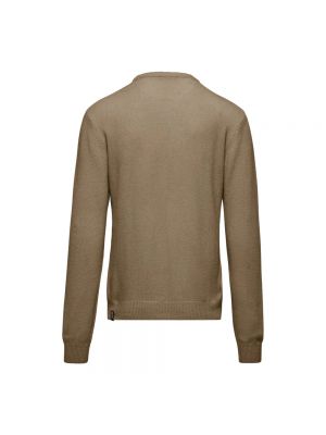 Jersey de lana de tela jersey de cuello redondo Bomboogie marrón