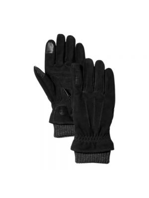 Rękawiczki zamszowe Timberland czarne