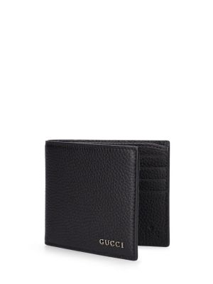 Kožená kožená peňaženka Gucci čierna
