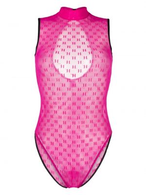 Body trasparente Karl Lagerfeld rosa