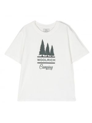 T-shirt för tjejer Woolrich Kids vit