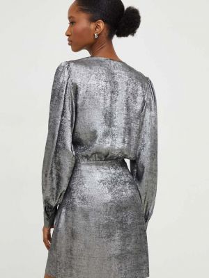 Mini šaty Answear Lab stříbrné