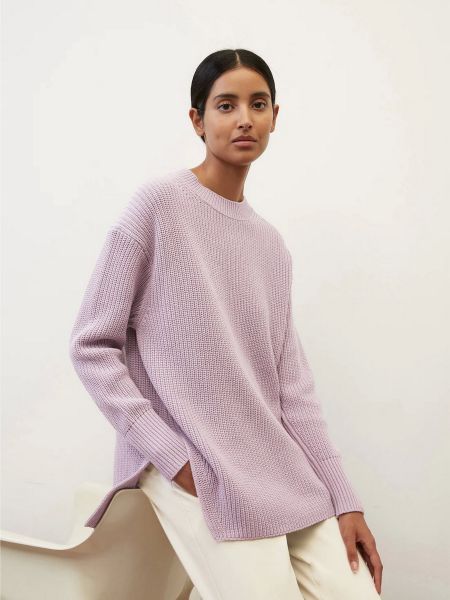 Бавовняний светр Marc O'polo фіолетовий
