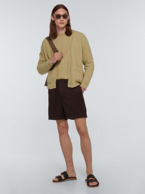 Shorts en coton Auralee marron