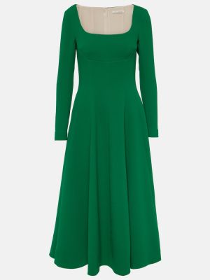 Миди рокля Emilia Wickstead зелено