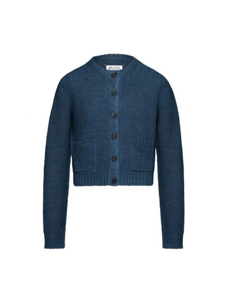 Krótki sweterek Maison Margiela niebieski