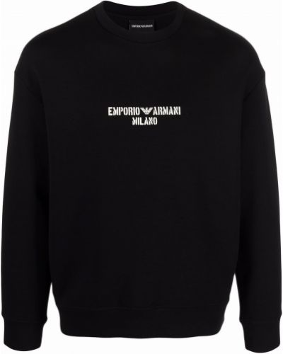 Trykt lang genser Emporio Armani svart