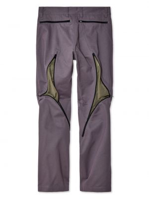 Kokvilnas taisnas bikses ar rāvējslēdzēju Olly Shinder violets
