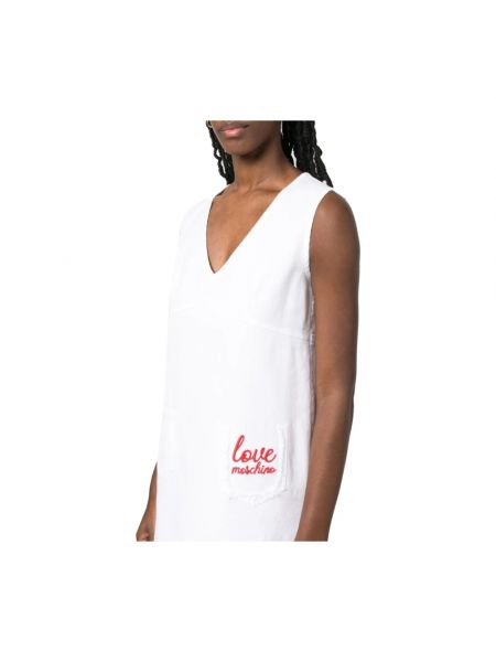 Mini vestido con bordado Love Moschino