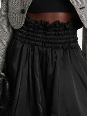 Сатенена миди пола с висока талия Noir Kei Ninomiya черно