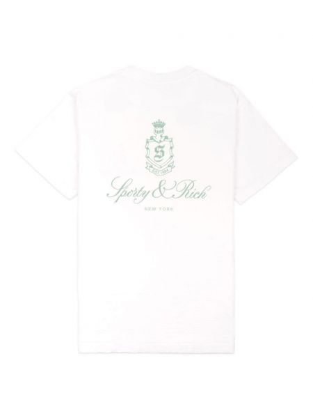 T-shirt en coton Sporty & Rich blanc