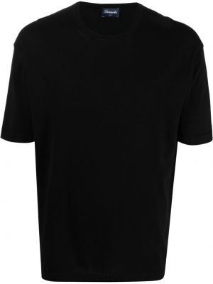 Camiseta de cuello redondo Drumohr negro
