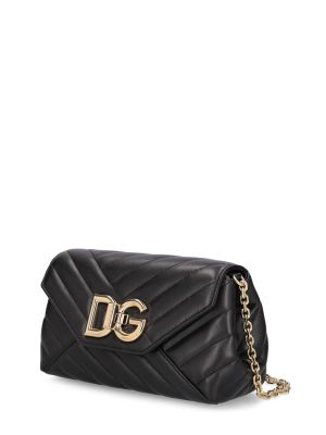 Prešívaná kožená kabelka Dolce & Gabbana