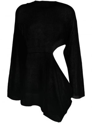 Asymmetrischer pullover Yohji Yamamoto schwarz