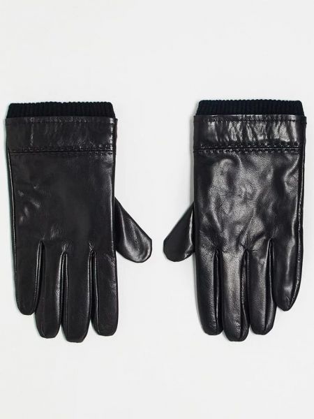Кожаные перчатки Boardmans черные