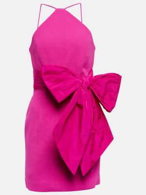 Rochie mini cu funde Rebecca Vallance roz