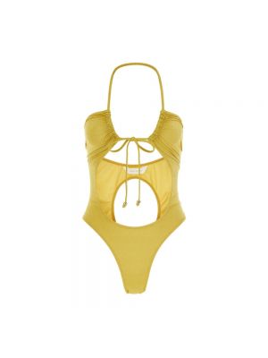 Nylon einteiliger badeanzug Palm Angels gelb