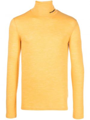 Maglione con stampa Jil Sander giallo