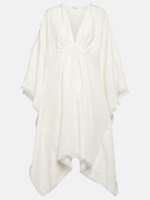 Robe longue en lin Loro Piana blanc