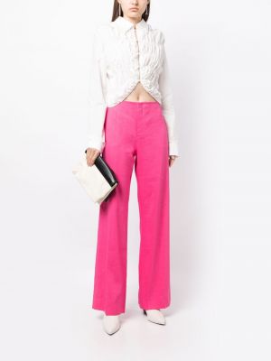Kalhoty relaxed fit Frame růžové