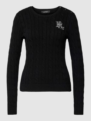 Dzianinowy sweter Lauren Ralph Lauren czarny