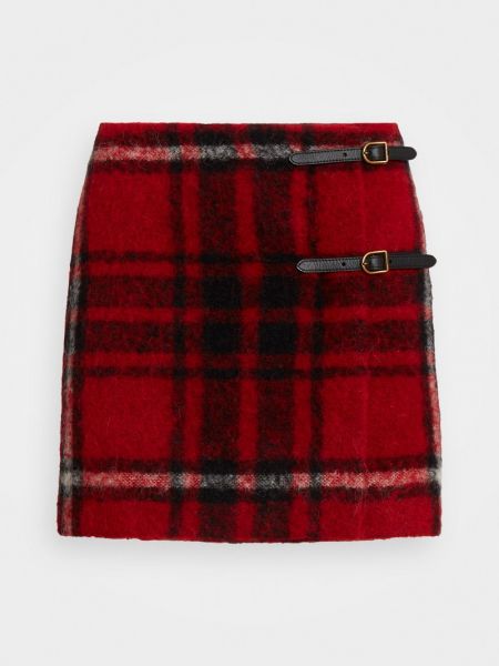 Mini spódniczka Polo Ralph Lauren czerwona