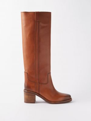 Кожаные ботинки Isabel Marant коричневые