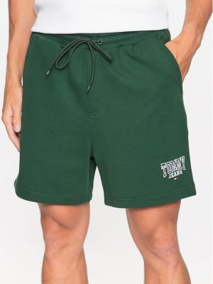 Shorts de sport Tommy Jeans vert