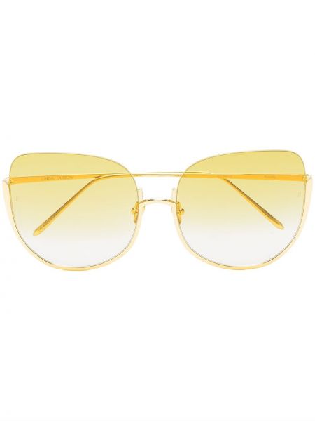 Gafas de sol oversized Linda Farrow amarillo