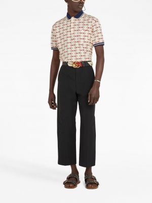 Polo krekls ar apdruku Gucci balts