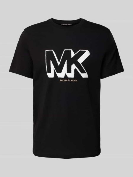 Koszulka z nadrukiem Michael Kors czarna