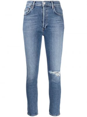 High waist skinny jeans Agolde blau