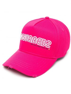 Trykt cap Dsquared2 rosa