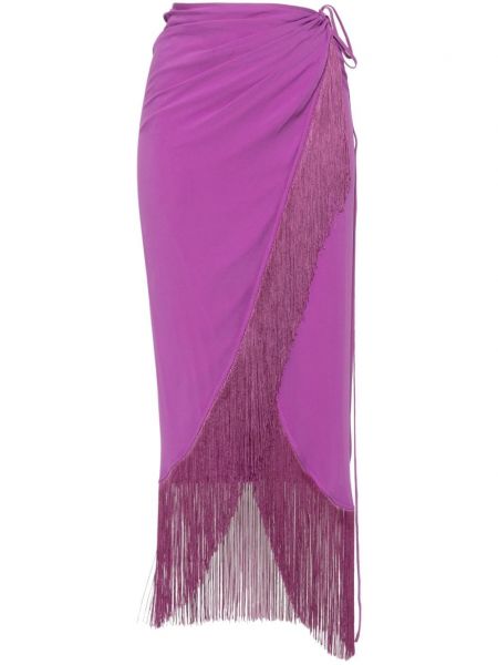 Midi sijonas su kutais The Andamane violetinė