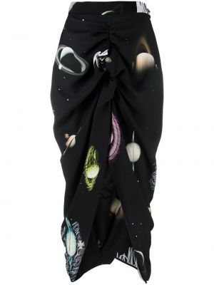 Асиметрична пола с принт Vivienne Westwood черно