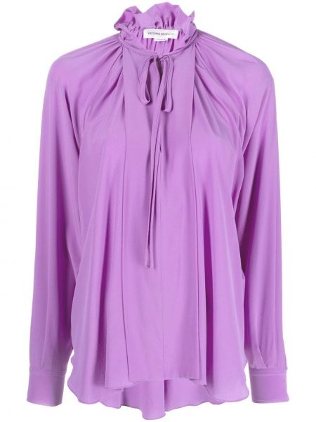 Блуза Victoria Beckham виолетово