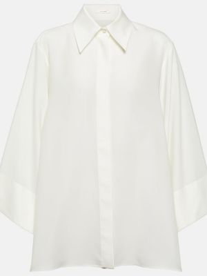Camisa de seda The Row blanco