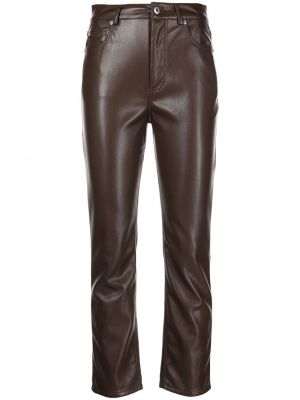 Pantaloni de piele Jonathan Simkhai Standard - Maro
