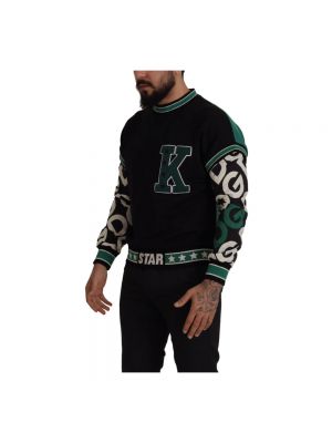 Sweter bawełniany w gwiazdy Dolce And Gabbana