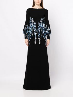 Dlouhé šaty Saiid Kobeisy černé