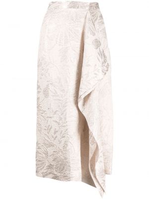 Asimetriškas gėlėtas sijonas Biyan
