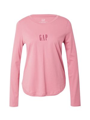 Tričko s dlhými rukávmi Gap ružová