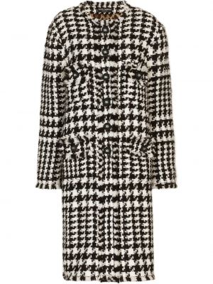 Tweed kabát Dolce & Gabbana