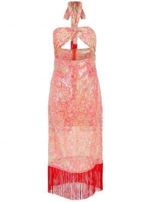 Sukienka midi z nadrukiem z wzorem paisley Olympiah