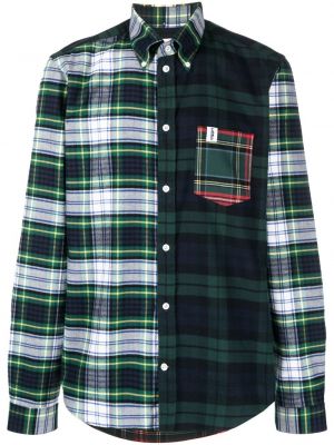 Camicia con stampa Mackintosh verde