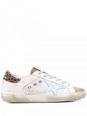 Stjernemønster leopard trykt sneakers Golden Goose