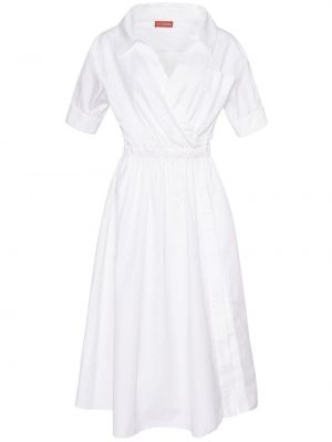 Kleid mit v-ausschnitt Altuzarra weiß