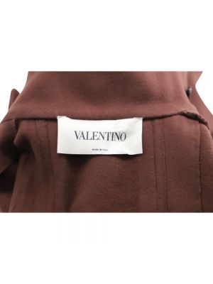 Abrigo de lana Valentino Vintage marrón